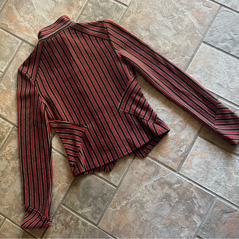 Diane Von Furstenberg Striped Wool Blazer - Picture 13 of 13